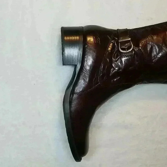 Born wrinkled leather boots - Picture 9 of 12